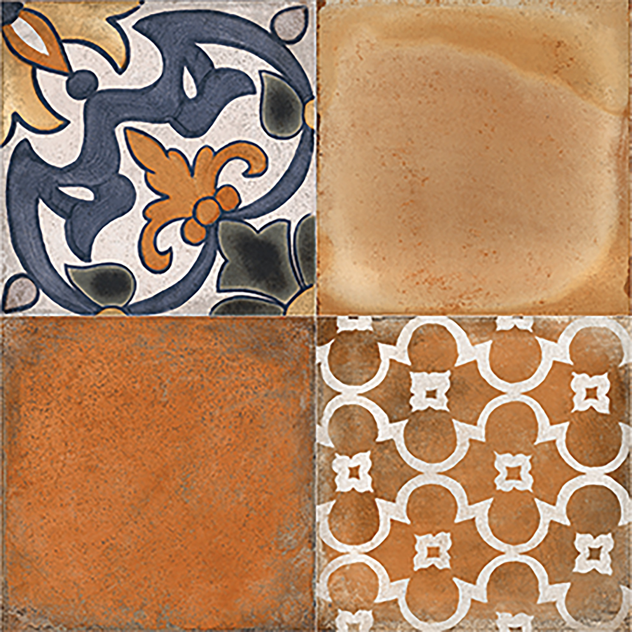 Piso cotto malva mix 33x33